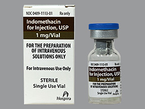 INDOMETHACIN 1 MG VIAL