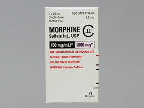 MORPHINE SULFATE 50 MG/ML VIAL