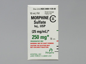 MORPHINE SULFATE 25 MG/ML VIAL