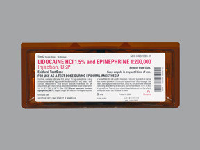 LIDOCAINE 1.5%-EPI 1:200,000