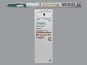 HYDROMORPHONE 1 MG/ML CARPUJCT