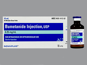 BUMETANIDE 0.25 MG/ML VIAL