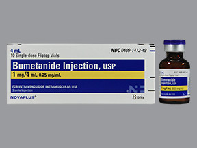 BUMETANIDE 0.25 MG/ML VIAL