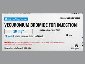 VECURONIUM 20 MG VIAL