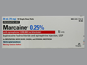 MARCAINE 0.25%-EPI 1:200,000