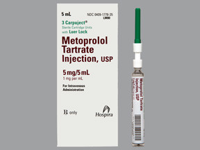 METOPROLOL 1 MG/ML CARPUJECT