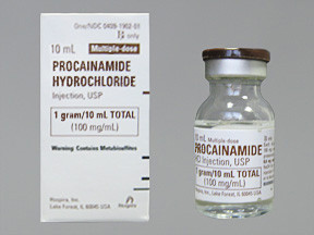 PROCAINAMIDE 100 MG/ML VIAL