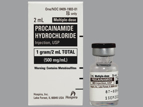 PROCAINAMIDE 500 MG/ML VIAL