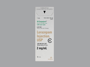 LORAZEPAM 2 MG/ML CARPUJECT