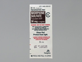 MORPHINE SULFATE 1 MG/ML VIAL