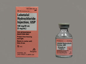 LABETALOL HCL 100 MG/20 ML VL