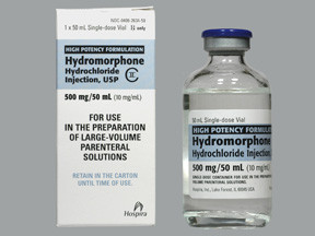 HYDROMORPHONE 500 MG/50 ML VIA