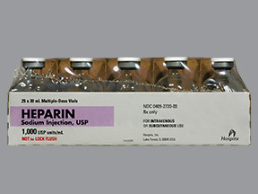 HEPARIN SODIUM 30,000 UNIT/30 ML (1,000 UNIT/ML) VIAL