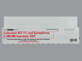 LIDOCAINE 1%-EPI 1:100,000