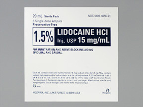 LIDOCAINE HCL 1.5% AMPUL