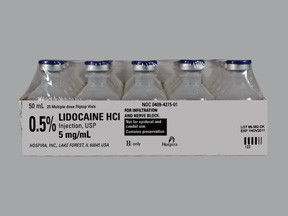 LIDOCAINE HCL 0.5% VIAL