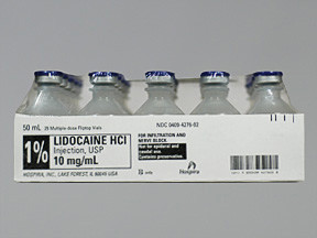 LIDOCAINE HCL 1% VIAL