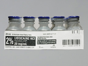 LIDOCAINE HCL 2% VIAL