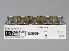 LIDOCAINE HCL 1% VIAL