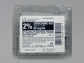 LIDOCAINE HCL 2% AMPUL