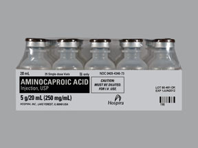AMINOCAPROIC ACID 5 G/20 ML VL