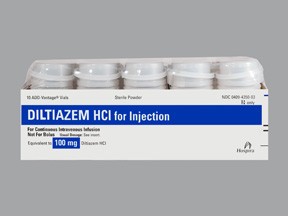 DILTIAZEM HCL 100 MG VIAL