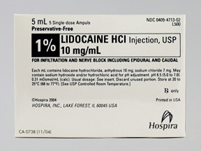 LIDOCAINE HCL 1% AMPUL