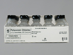 POTASSIUM CL 40 MEQ/20 ML CONC