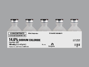 SODIUM CHLORIDE 100 MEQ/40 ML