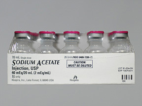 SODIUM ACETATE 40 MEQ/20 ML VL