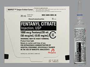 FENTANYL 1,000 MCG/20 ML AMPUL