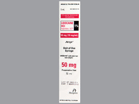 LIDOCAINE HCL 1% SYRINGE