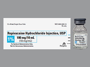 ROPIVACAINE 1% 100 MG/10 ML VL