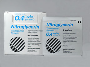 NITROGLYCERIN 0.4 MG/HR PATCH