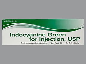 INDOCYANINE GREEN 25 MG VIAL