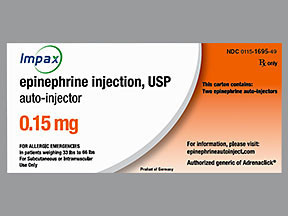 EPINEPHRINE 0.15 MG AUTO-INJCT