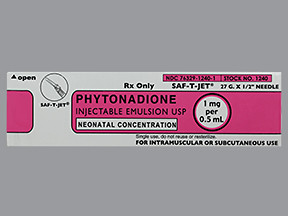 PHYTONADIONE 1 MG/0.5 ML SYR