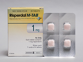 RISPERDAL M-TAB 1 MG ODT