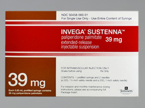 INVEGA SUSTENNA 39 MG/0.25 ML