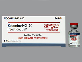 KETAMINE 500 MG/5 ML VIAL