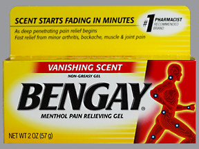 BENGAY VANISHING SCENT GEL