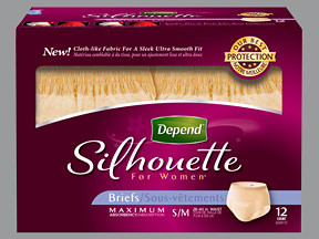 DEPEND SILHOUETTE BRIEFS WOMEN