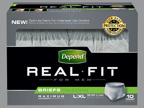 DEPEND REAL FIT BRIEF MEN L-XL