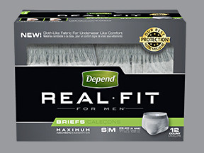 DEPEND REAL FIT BRIEF MEN S-M