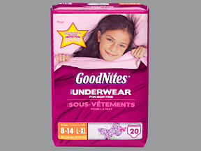 GOODNITES UNDERWEAR L-XL GIRL