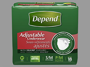 DEPEND UNDERWEAR S-M