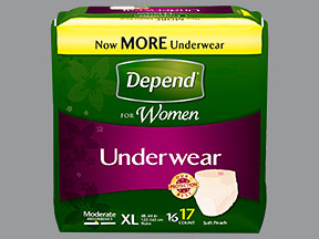 DEPEND UNDERWEAR FOR WOMEN XL