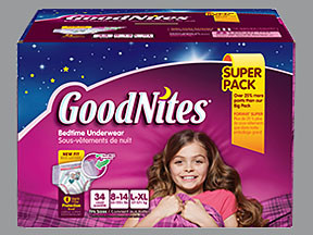 GOODNITES UNDERPANTS L-XL GIRL