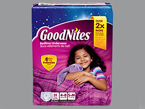 GOODNITES UNDERPANTS S-M GIRL