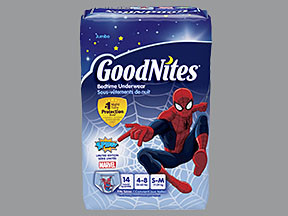 GOODNITES UNDERWEAR S-M BOYS